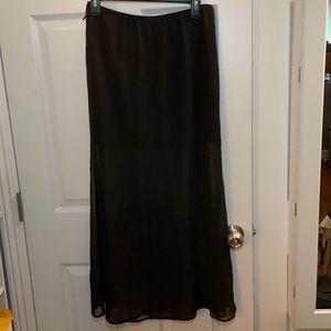 Sheer maxi skirt